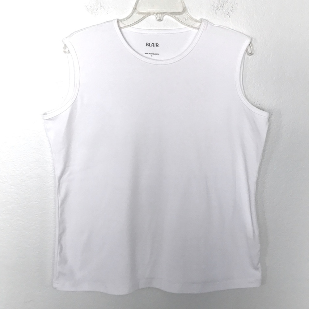 BLAIR PURE WHITE TANK TOP SIZE L